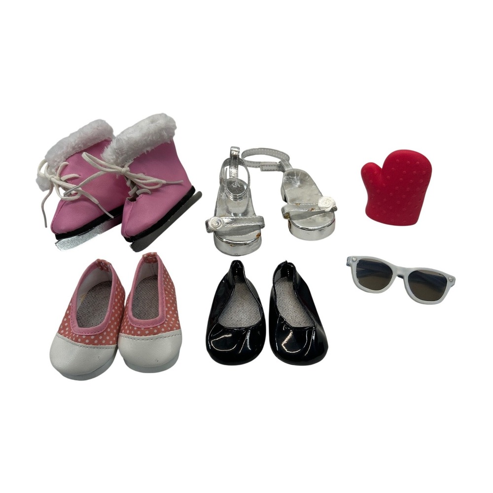 Doll Shoes Skates Sunglasses Oven‎ Mitt Accessories Lot 18" Dolls Unbranded